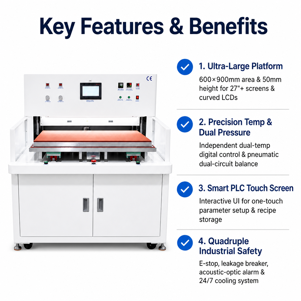 600×900 Vacuum Laminator with Baffles