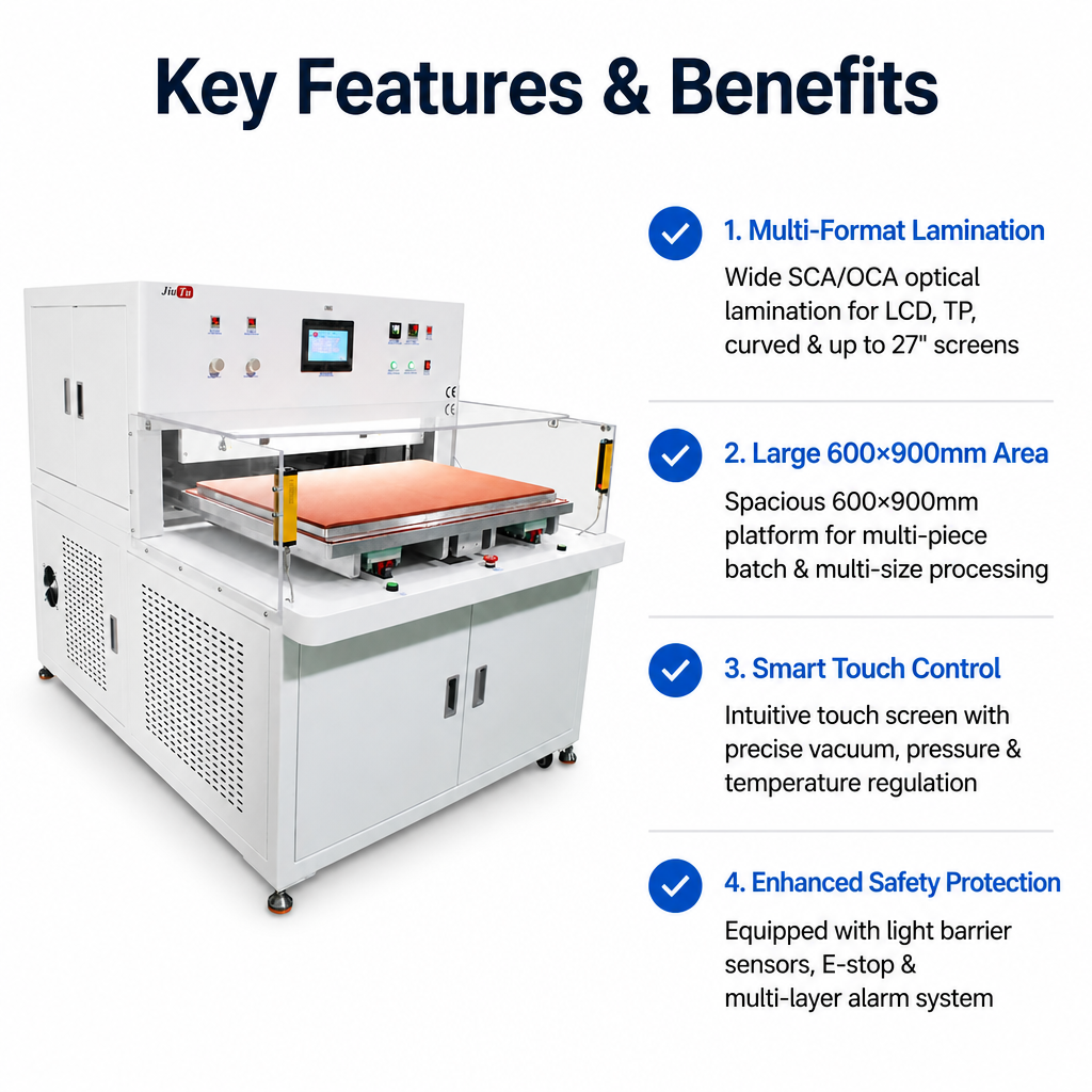 600×900 Laminating Machine with Light Curtain and Dust Cover